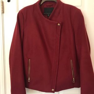 NWOT Bomber Jacket in Burgundy
